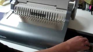 Fellowes Quasar E 500 Comb Binding Machine [upl. by Ahsain674]