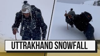 Record break snowfall in Uttrakhand Winter trip trailer with RohitPahadi Riderlovejaat [upl. by Thornton]