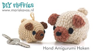 Knuffel Hond Amigurumi Haken  Handleiding voor beginners  Nederlands [upl. by Aicenod]