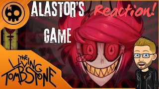 The Living Tombstone  Alastors Game Hazbin Hotel Song Reaction [upl. by Debarath667]