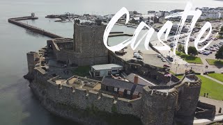 Drone Views Carrickfergus Castle Inside And The Cannons [upl. by Klos]