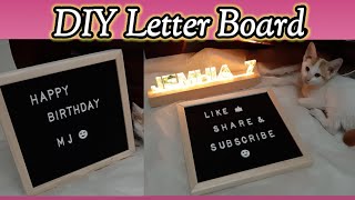 DIY Letter Board  Wooden Message Board  Unboxing [upl. by Nnylaj]