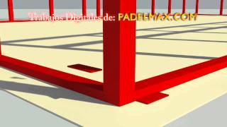 Construccion Pista Padel PADELMAXCOM [upl. by Eelrefinnej]