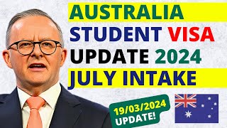 Australia July Intake 2024 for International Students  Australia Student Visa Update [upl. by Kathlene978]