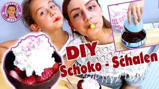 DIY WASSERBALLON SCHOKOTASSEN DESSERTSCHALEN  MILEYS WELT [upl. by Llenra]