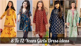 Latest 8 To 12 years girls dress designs summer Dress Designs ldeas 2024  kids dress ideas [upl. by Trebloc]