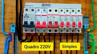 Como Instalar Quadro Bifásico 220V Simples [upl. by Ilah]