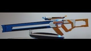 CustomBuild BORDERLANDS Style Sniper Rifle incl Dual burning lasers demo [upl. by Ennirac]