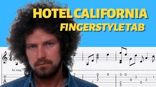 HOTEL CALIFORNIA Fingerstyle Tab [upl. by Schlesinger]