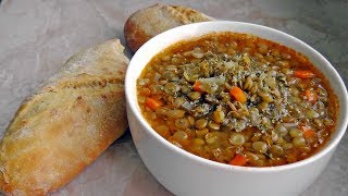 Griechische Linsensuppe Fakes  Vegan Vegetarisches Rezept [upl. by Earej236]