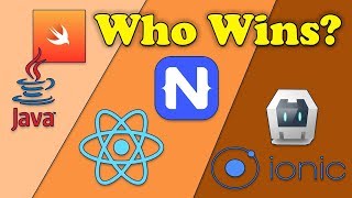 React Native vs Ionic vs NativeScript vs Android iOS Native Apps [upl. by Eilsel]