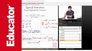 AP Calculus AB Derivatives of Inverse Trigonometric Functions [upl. by Nolan601]