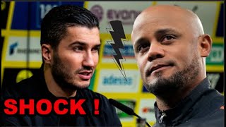 SchockNuri Sahin kritisierte die Aussage von Trainer VIncent KOMPANY von BAYERN MÜNCHEN sarkastisch [upl. by Ttesil]