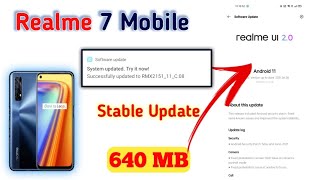 REALME 7 NEW UPDATE  RMX215111C08  NewUpdate [upl. by Brandenburg845]