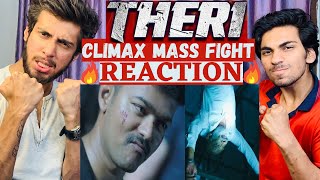 Theri Mass Climax Fight Scene Reaction  Thalapathy Vijay  Theri  Boyzify Reactions [upl. by Ahsiatal]