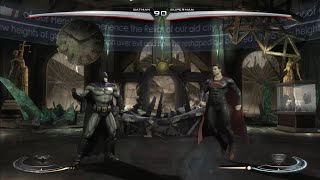 Batman arkham City Vs Hombre de Acero INJUSTICE Gods Among Us [upl. by Bree]