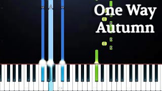 One Way  Autumn Piano Tutorial [upl. by Jemie]