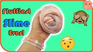 EASY FLUFFY SLIME ☁ OR SLIME FAIL  Borax Free Slime Recipe  Fluffiest Slime Ever ☁ [upl. by Acimahs]