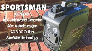 Sportsman 800  1000 watt Inverter Generator GEN1000i  Feature Overview [upl. by Schaefer531]