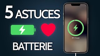 5 ASTUCES et CONSEILS pour GARDER la BATTERIE de votre IPHONE en BONNE SANTE ❤️ [upl. by Wake]