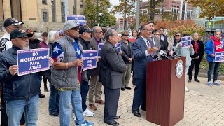 Im very disgusted Buffalos Latino community reacts to remarks about Puerto Rico at Trump rally [upl. by Damara]