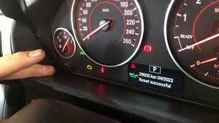 BMW F30 reset Oil interval light after oil change F31 F32 2012 2013 2014 2015 2016 [upl. by Johiah]