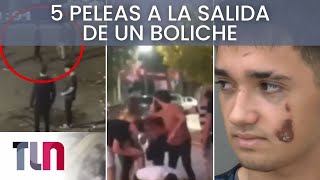 Peleas afuera de los boliches 5 casos que pudieron terminar en tragedia [upl. by Rekrap132]