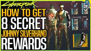 Cyberpunk 2077 How To Get 8 SECRET Johnny Silverhand Rewards amp Hidden Achievement  Trophy  Guide [upl. by Eelrak]