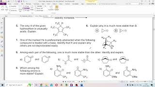 Online Class Recording Sem 2 CC2 CCF Class 2 Reactive Intermediates Carbanions [upl. by Adala531]