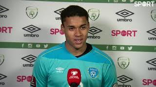 Gavin Bazunu speaking after his Ireland debut ends in defeat to Luxembourg [upl. by Jarid]