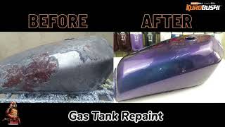 Repaint motorcycle gas tank gamit ang samuraipaint [upl. by Anwahsed]