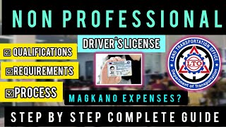 PAANO KUMUHA NG NON PROFESSIONAL DRIVERS LICENSE 2023 updated [upl. by Josepha]