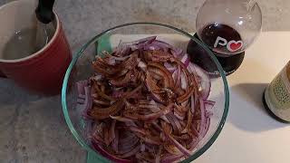 LIFE IN USA ЕДА БЕЗ ВРЕДА МАРИНОВАННЫЙ КРАСНЫЙ ЛУК ЗАКУСКА ПОД ВСЕ MARINATED RED ONIONS [upl. by Nelly158]