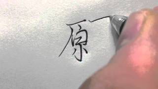 美文字レッスン・ペン字『お願い』 書道家 幸（こう） [upl. by Chan322]