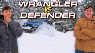 Blizzard Tested Is a Cheap Jeep Wrangler a Better Snow Wheeler Than a Land Rover Defender [upl. by Alanah]