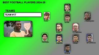 Football Best Players 202425 [upl. by Sioled]