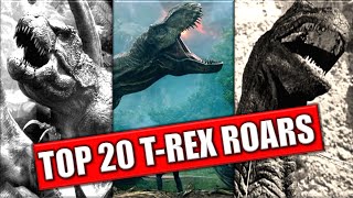 20 Best TRex Roars 19332018  Evolution [upl. by Noed985]