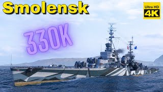 World of WarShips 3 Kills 330K damage Smolensk  4K Video   My Warship My Rules [upl. by Seys572]