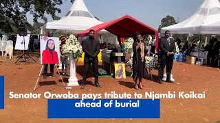 Senator Orwoba pays tribute to Njambi Koikai ahead of burial [upl. by Aubrette]