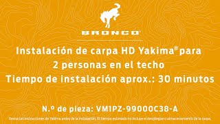 Instalación de carpa HD Yakima® para 2 personas en el techo [upl. by Tybie672]