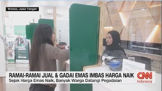 Ramairamai Jual amp Gadai Emas Imbas Harga Naik [upl. by Naillik]