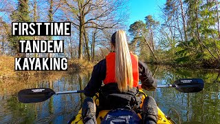 5 Minutes On The Basingstoke Canal  SPRINGTIME TANDEM KAYAKING  Cambridge Kayaks  GoPro 4K [upl. by Tnarud239]