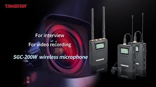 Takstar microphone  SGC200W Wireless Camera Microphone [upl. by Landel]