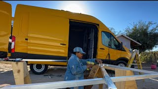 Van Build  Building a Roof Rack for my Ford Transit Van Checking Mail Home Depot [upl. by Schwing]