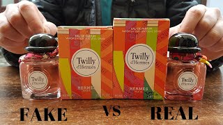 Fake vs Real Twilly DHermes Perfume [upl. by Lledniw]