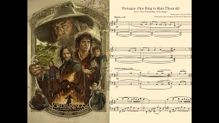 The Fellowship of the Ring  Prologue ♪Piano Sheet Music♪ [upl. by Nebeur]