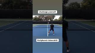 Peripheral Vision Drill with Coach Dabul coachdabul tennis tenniscoach tennisplayer [upl. by Etnaik399]