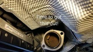 BMW M5 E60 Primary Cat Delete Catalytic Converter Removal [upl. by Letty]