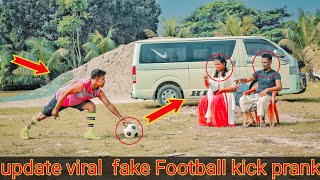 Fake Football Kick Prank  Football Scary PrankGone WRONG REACTION 2023  So funny [upl. by Ahsein]