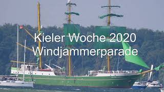 Windjammerparade zur Kieler Woche 2020 [upl. by Lem]